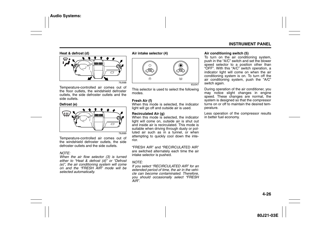 Suzuki SX4/SX4 SEDAN User Manual | Page 103 / 278