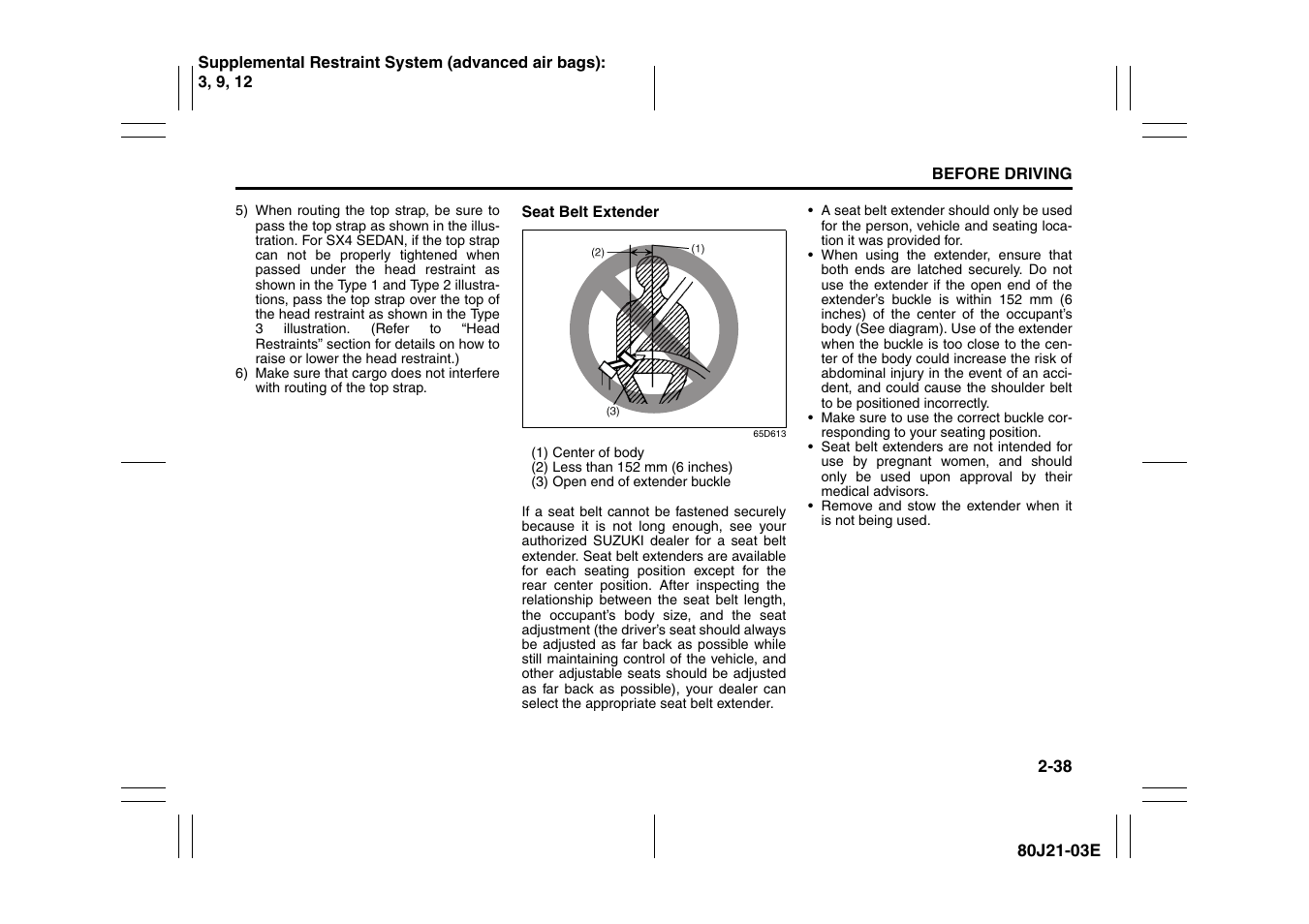 Suzuki SX4/SX4 SEDAN User Manual | Page 51 / 278