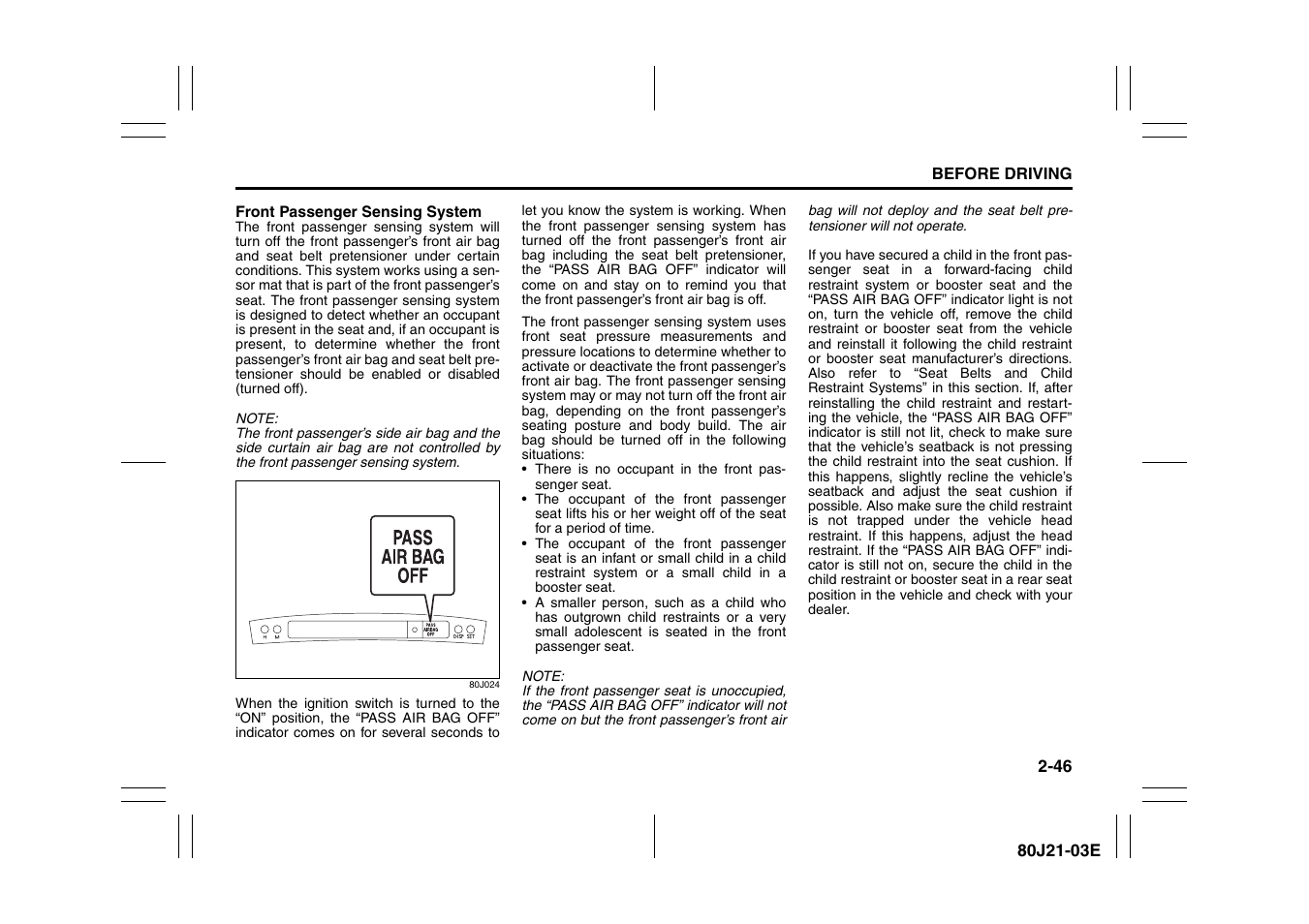 Suzuki SX4/SX4 SEDAN User Manual | Page 59 / 278