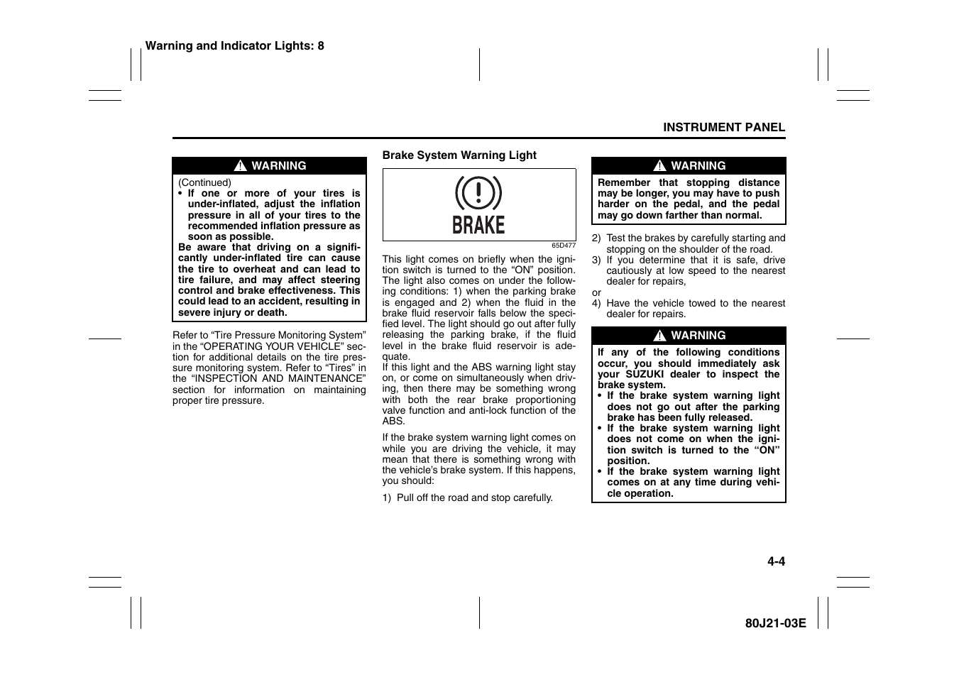 Suzuki SX4/SX4 SEDAN User Manual | Page 81 / 278