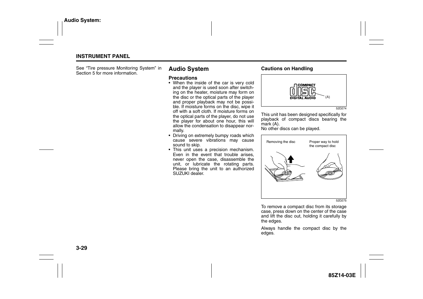 Audio system -29 | Suzuki 2008 Reno User Manual | Page 103 / 226
