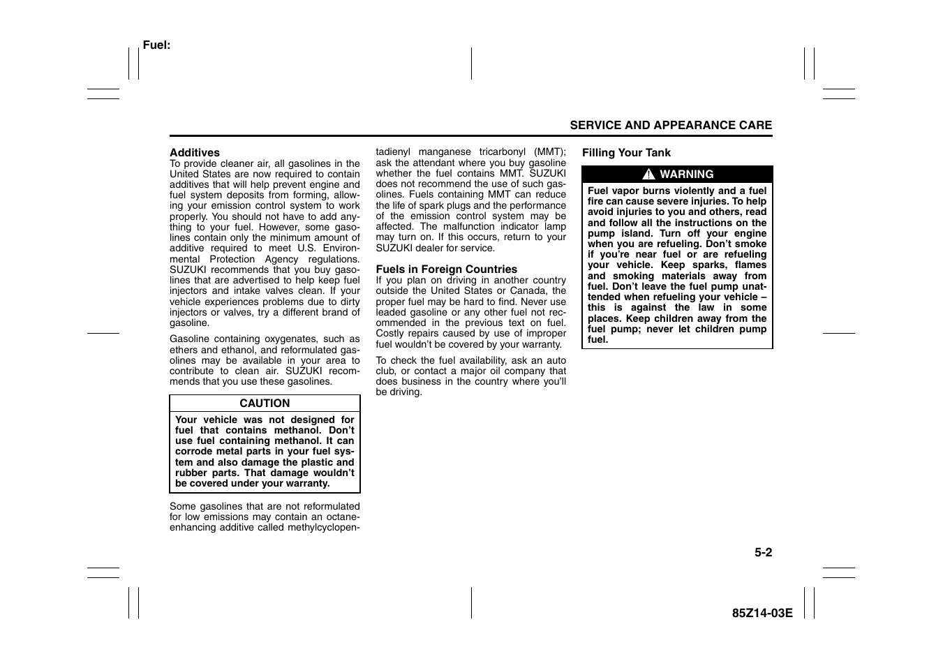 Suzuki 2008 Reno User Manual | Page 146 / 226