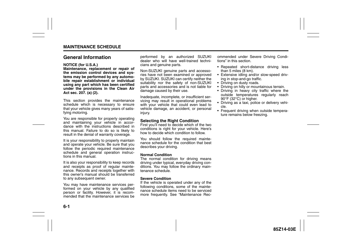 Suzuki 2008 Reno User Manual | Page 201 / 226