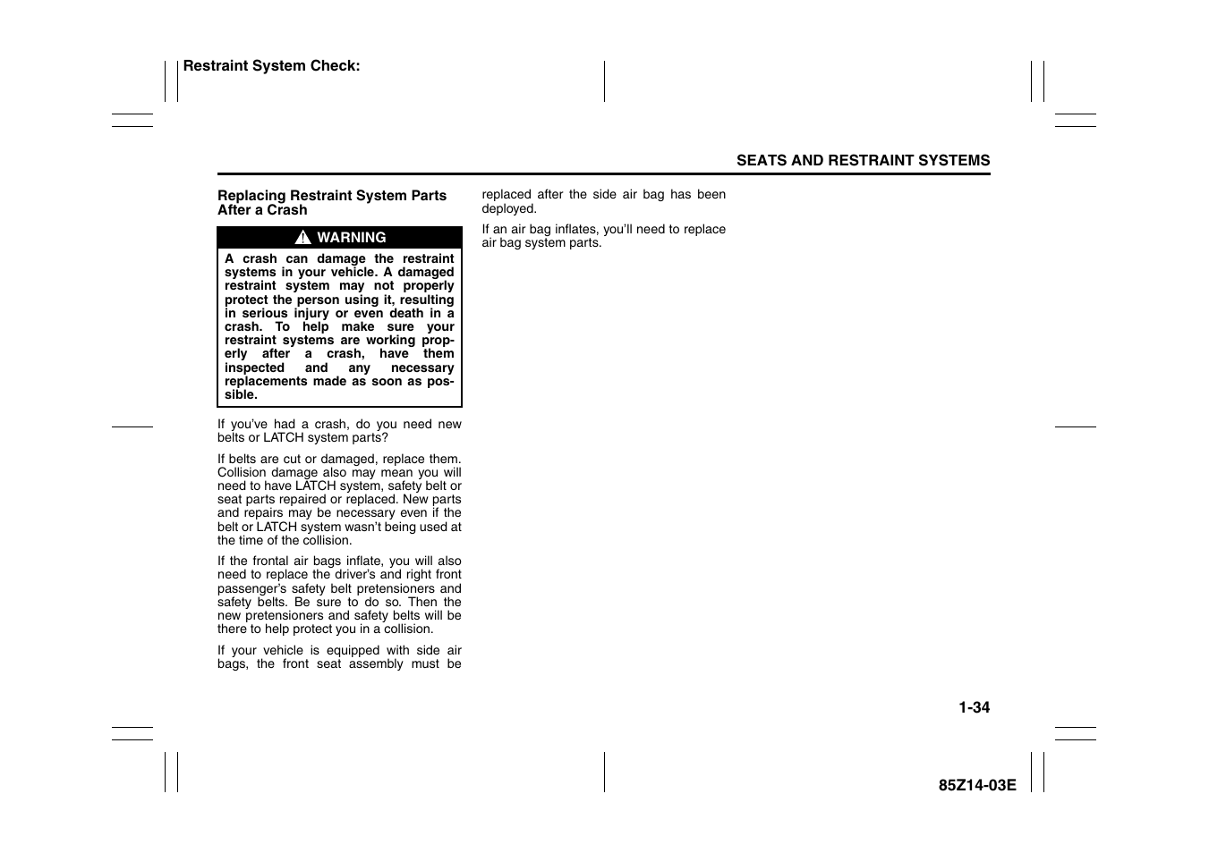 Suzuki 2008 Reno User Manual | Page 46 / 226