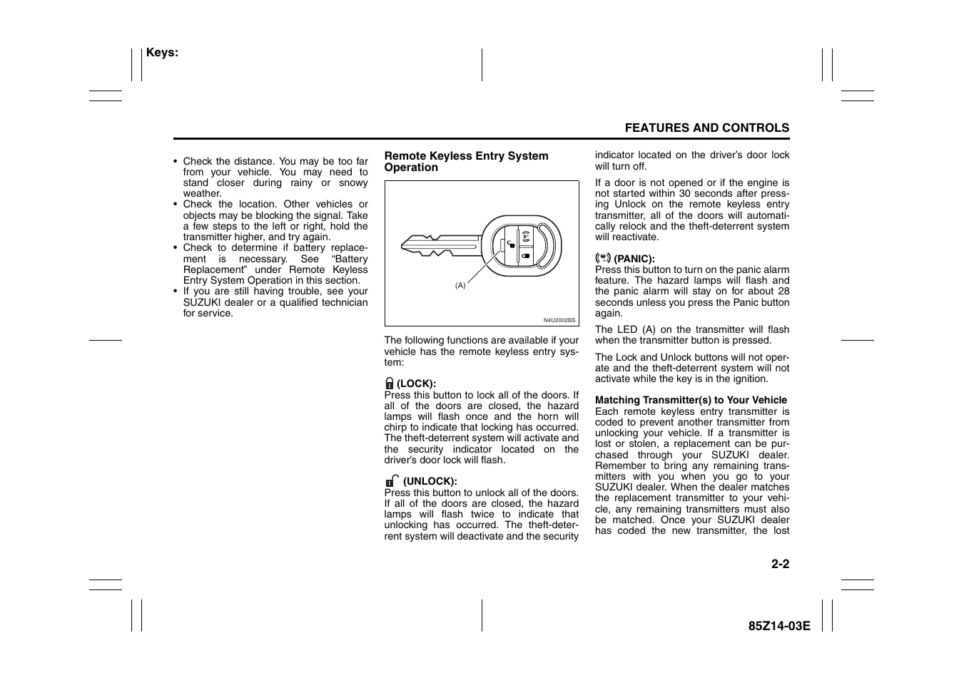 Suzuki 2008 Reno User Manual | Page 50 / 226