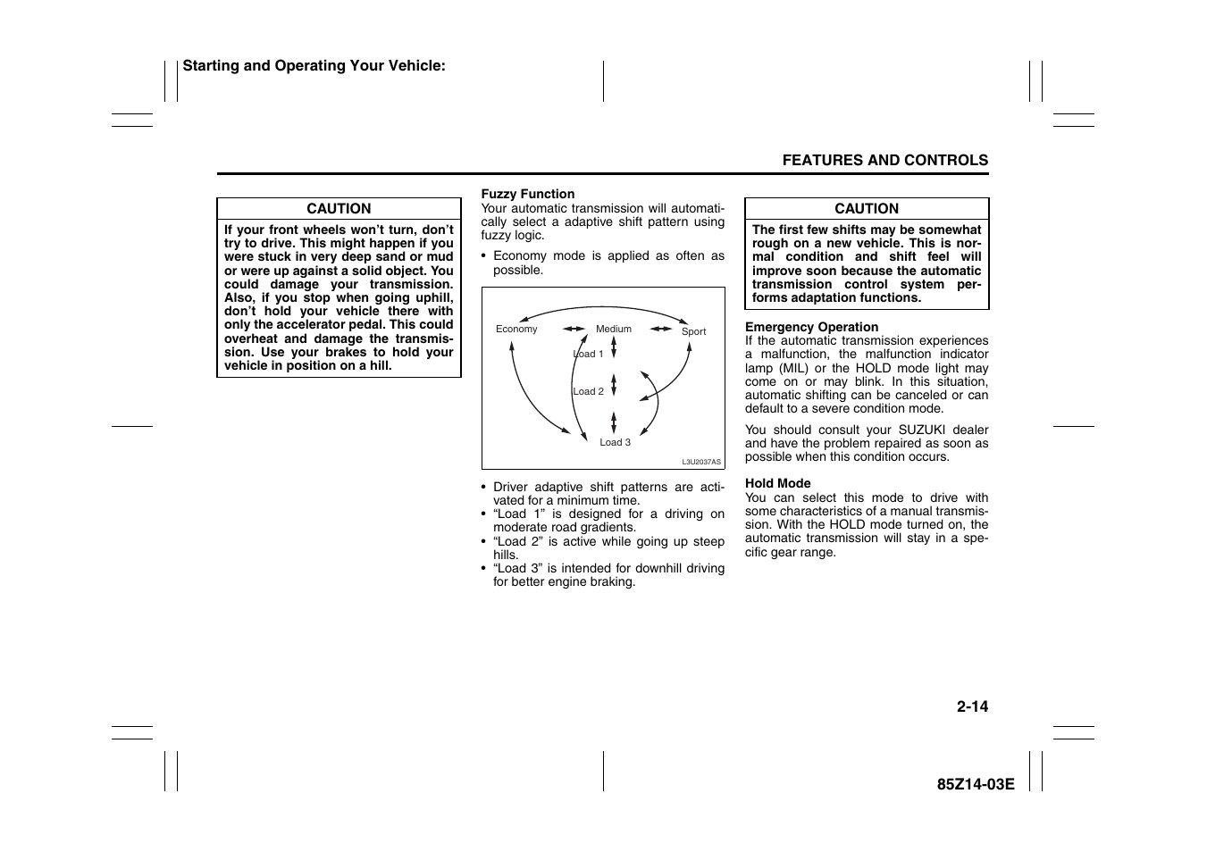 Suzuki 2008 Reno User Manual | Page 62 / 226