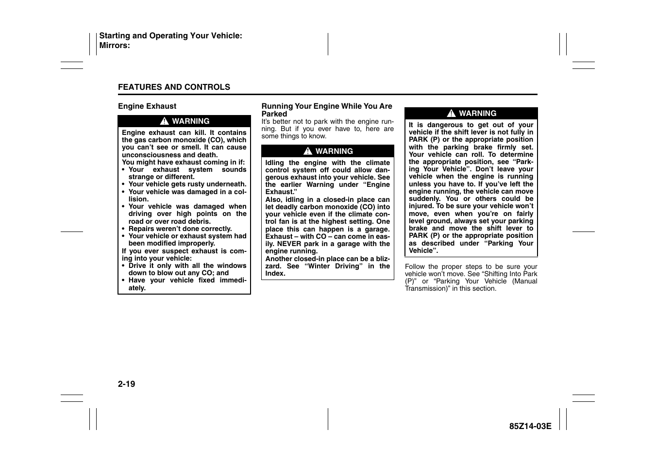 Suzuki 2008 Reno User Manual | Page 67 / 226