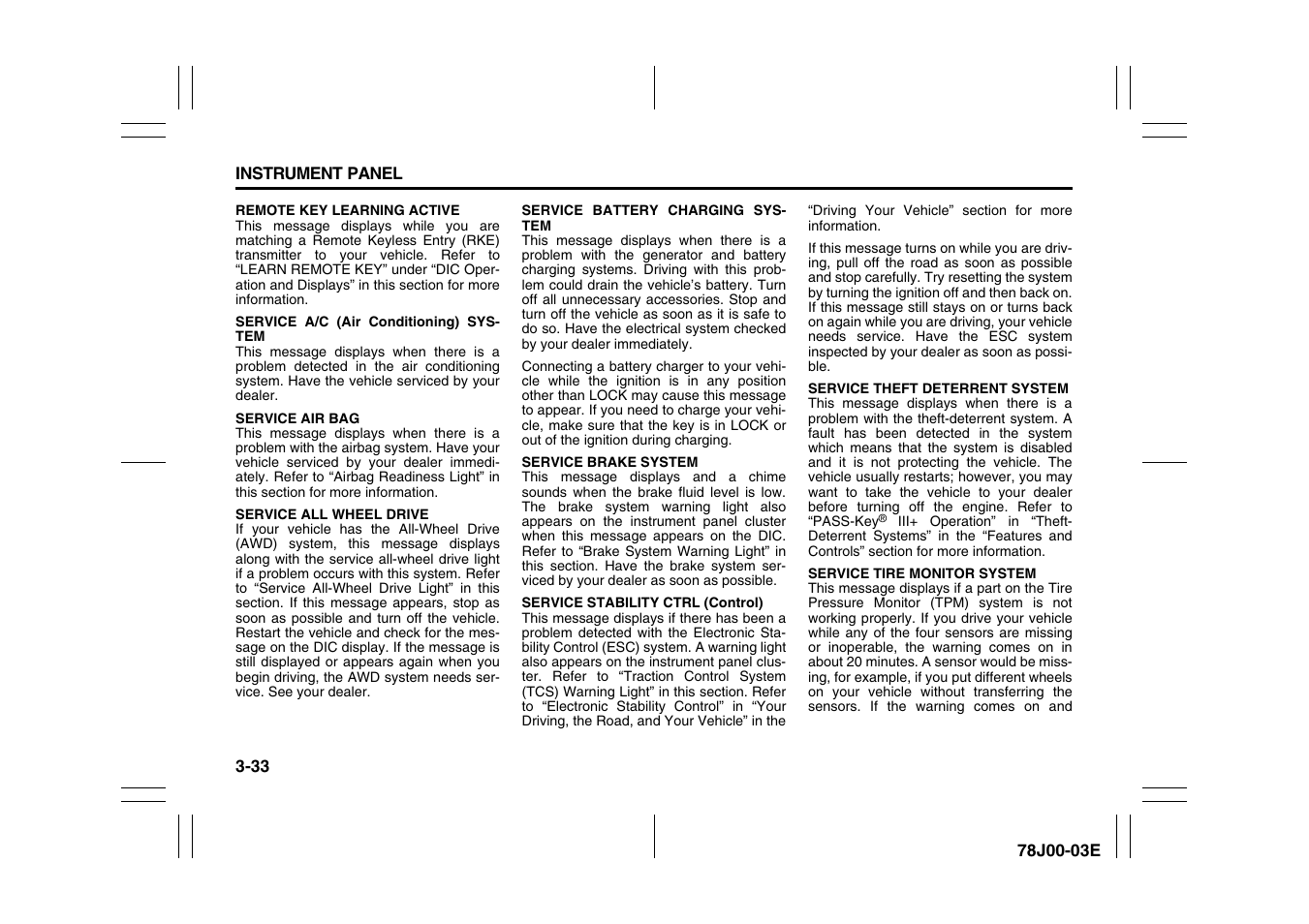 Suzuki XL7 User Manual | Page 115 / 274