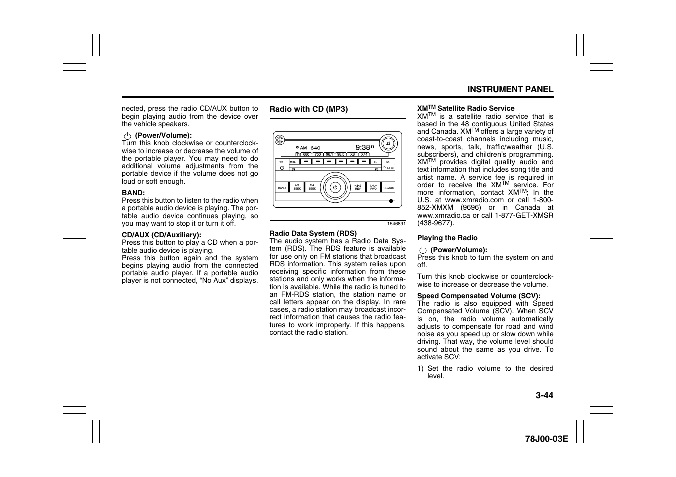 Suzuki XL7 User Manual | Page 126 / 274