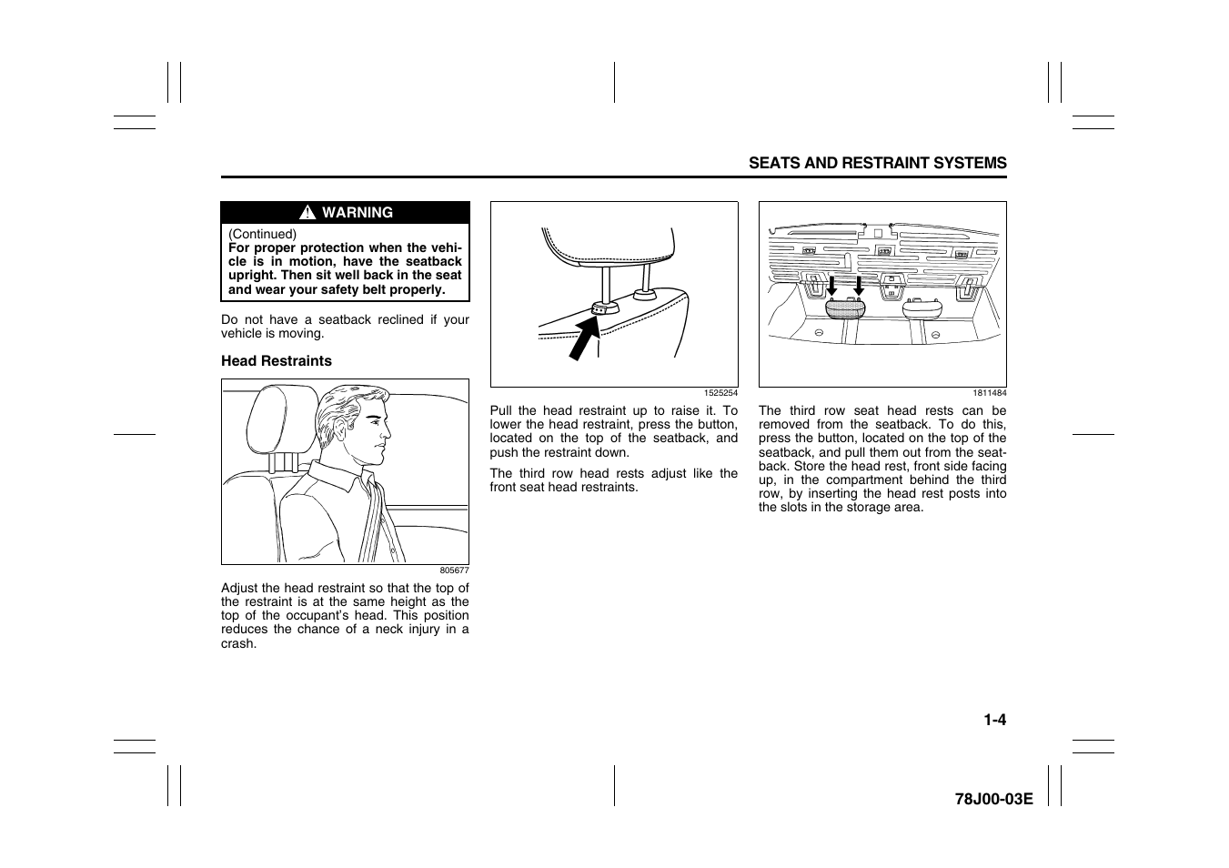 Suzuki XL7 User Manual | Page 16 / 274