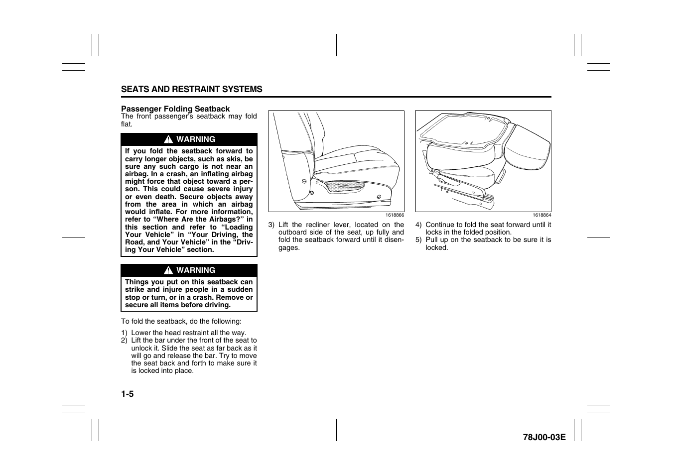 Suzuki XL7 User Manual | Page 17 / 274
