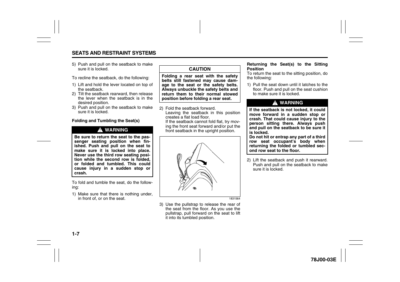 Suzuki XL7 User Manual | Page 19 / 274