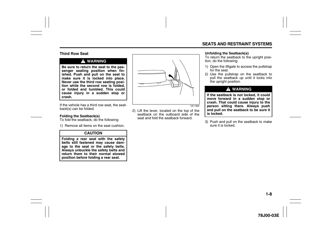 Suzuki XL7 User Manual | Page 20 / 274