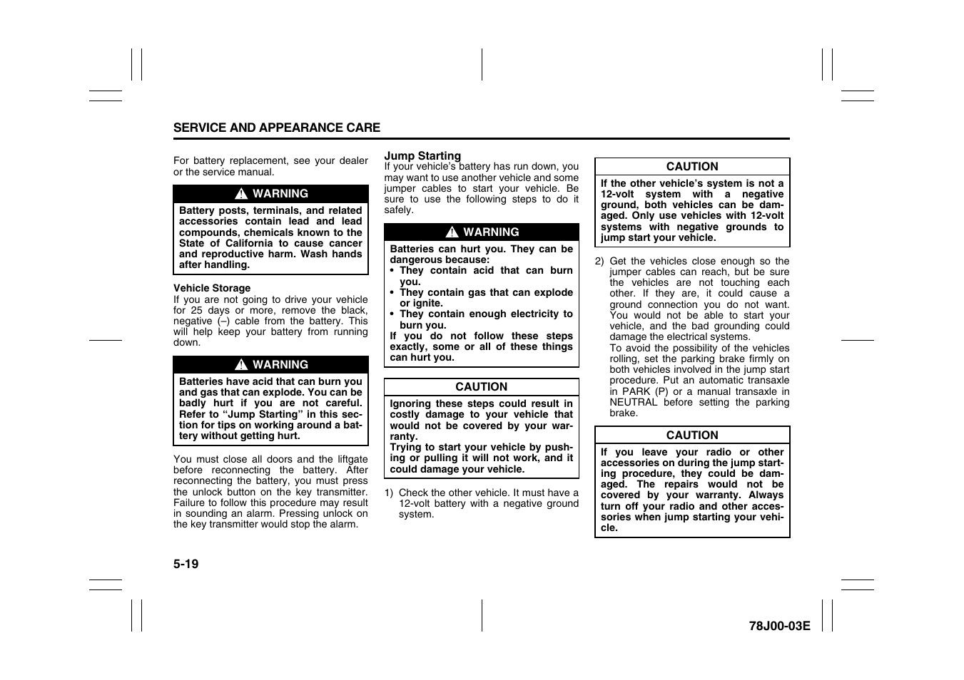 Suzuki XL7 User Manual | Page 203 / 274