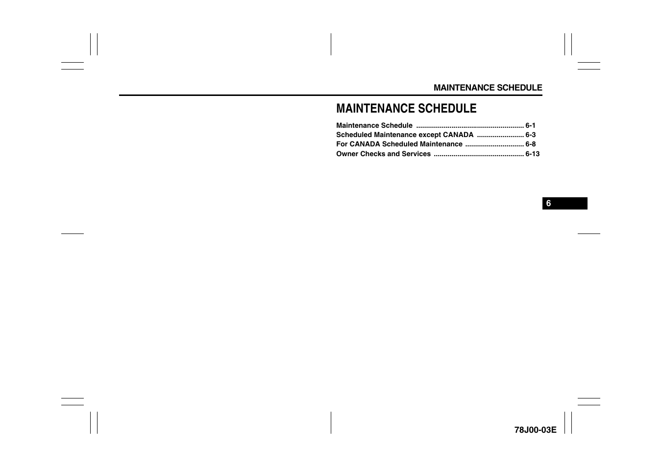 Maintenance schedule | Suzuki XL7 User Manual | Page 242 / 274