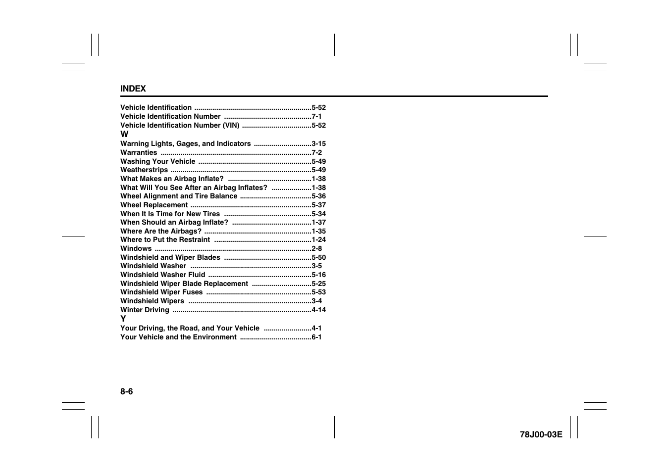 Suzuki XL7 User Manual | Page 273 / 274