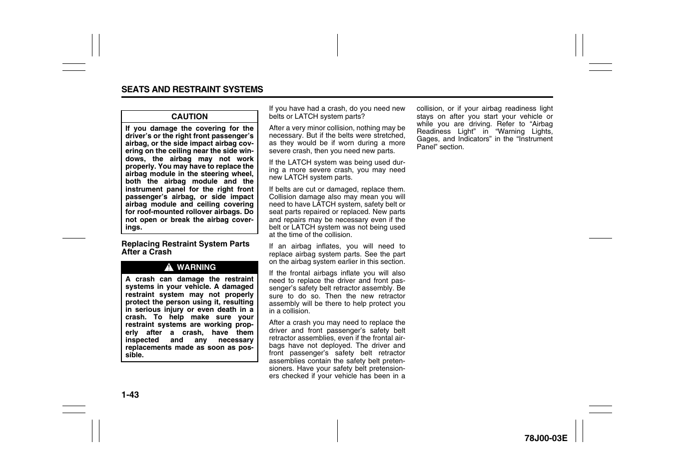 Suzuki XL7 User Manual | Page 55 / 274