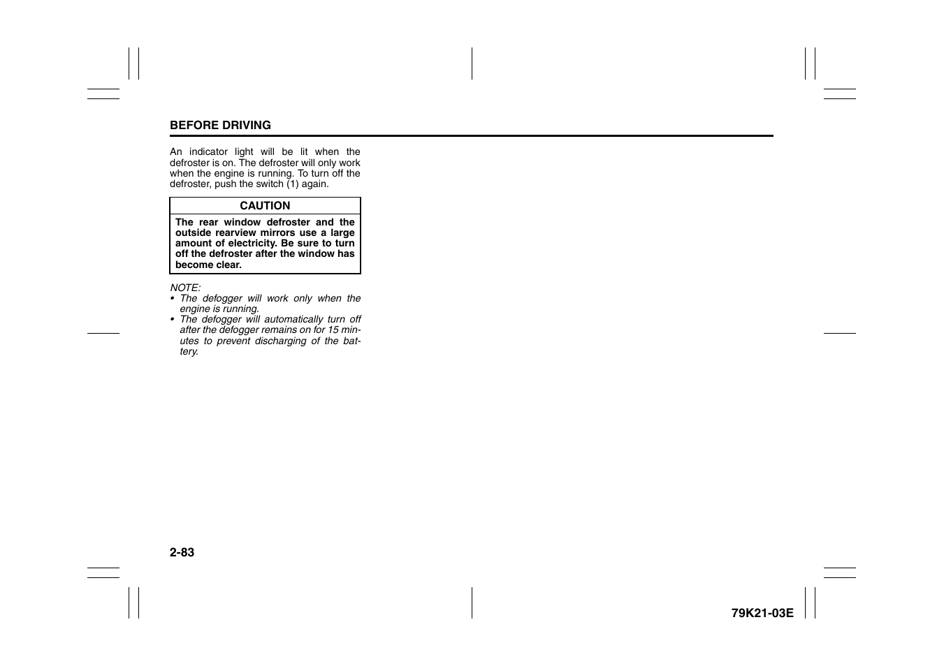 Suzuki 2010 Grand Vitara User Manual | Page 100 / 337