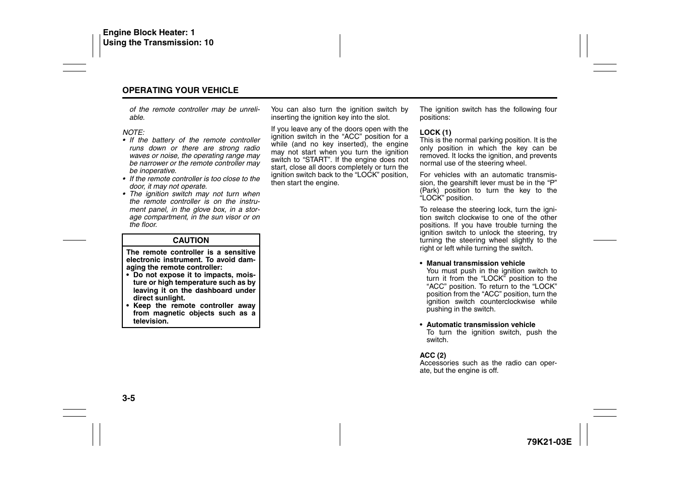 Suzuki 2010 Grand Vitara User Manual | Page 106 / 337