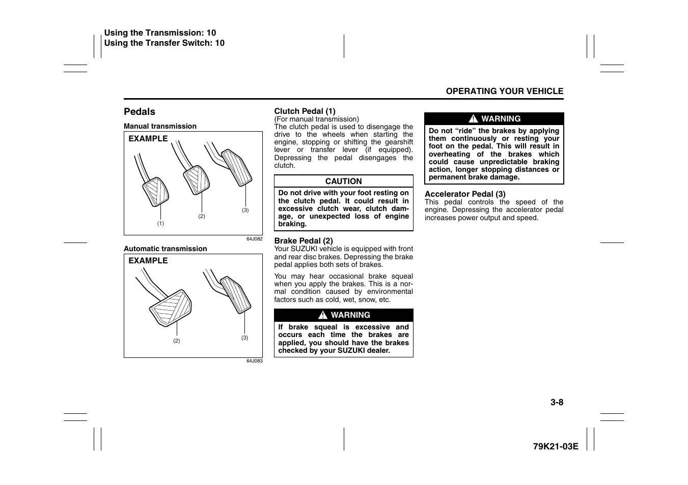 Suzuki 2010 Grand Vitara User Manual | Page 109 / 337