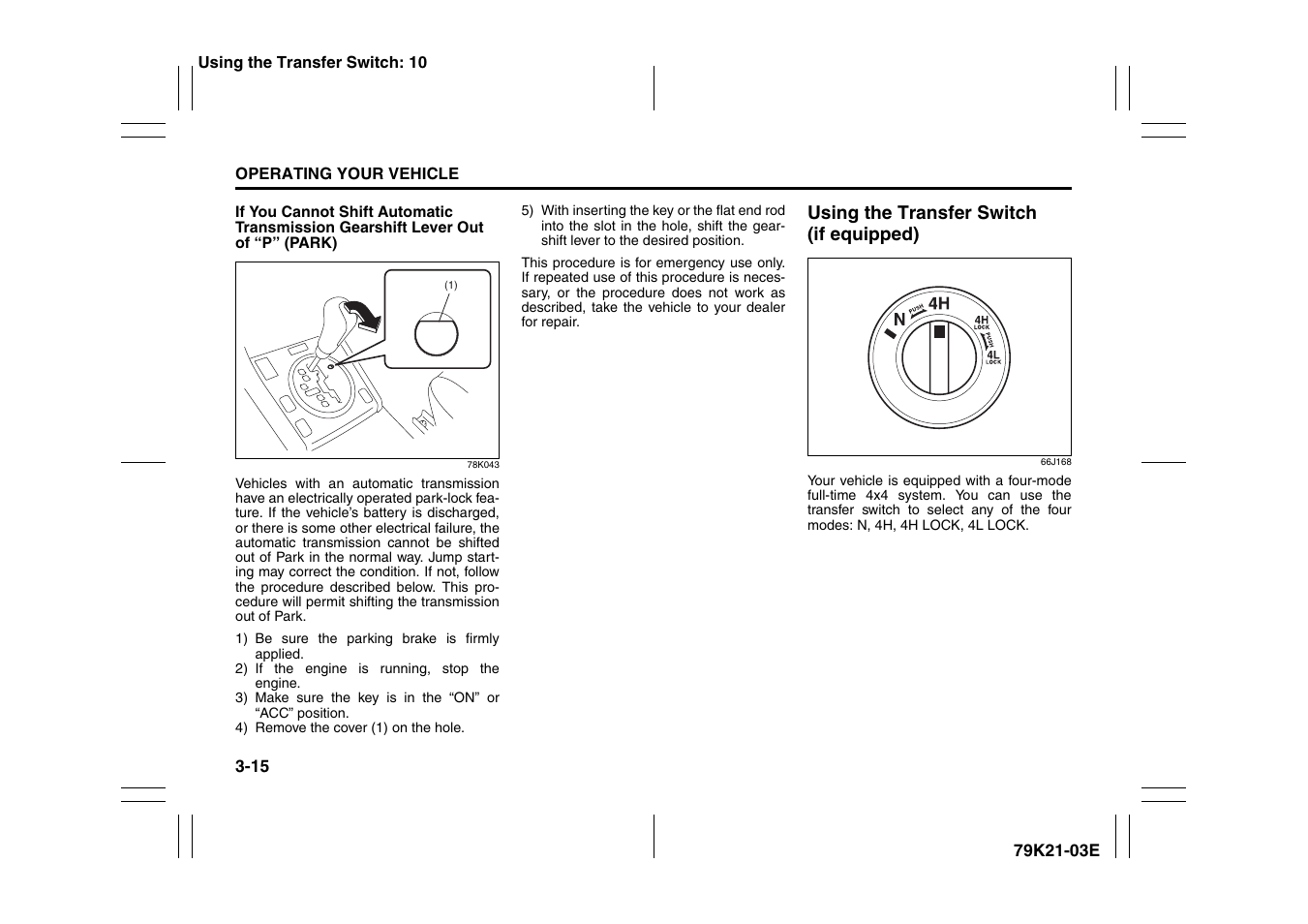 Suzuki 2010 Grand Vitara User Manual | Page 116 / 337