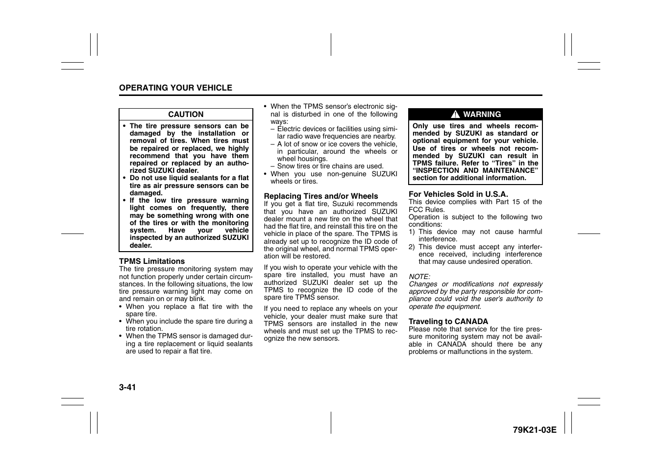 Suzuki 2010 Grand Vitara User Manual | Page 142 / 337