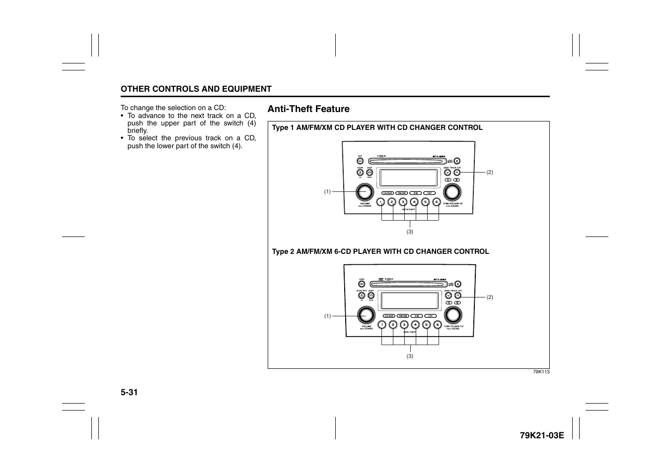 Anti-theft feature | Suzuki 2010 Grand Vitara User Manual | Page 184 / 337