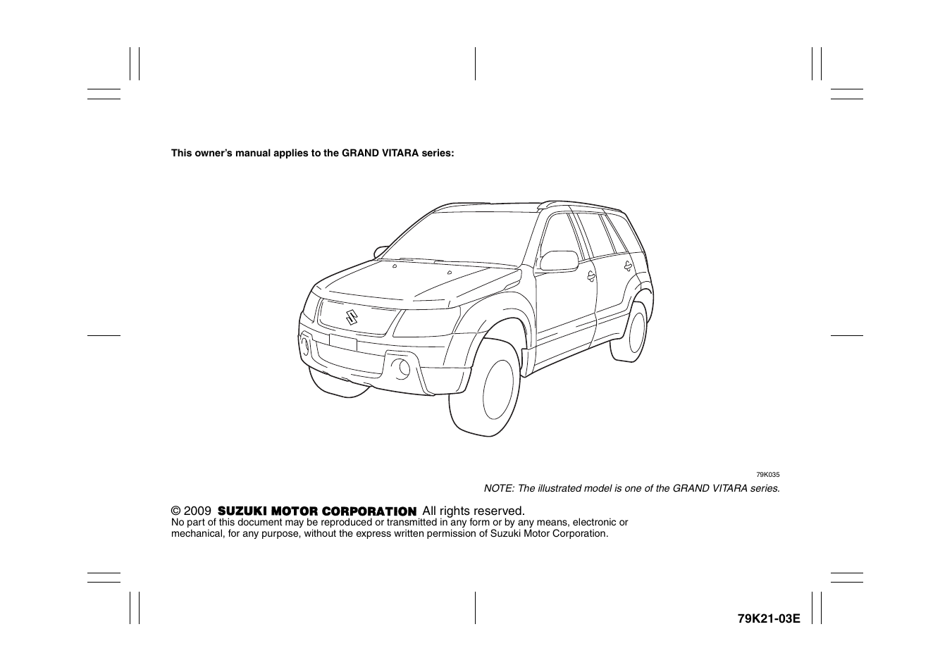 Suzuki 2010 Grand Vitara User Manual | Page 2 / 337