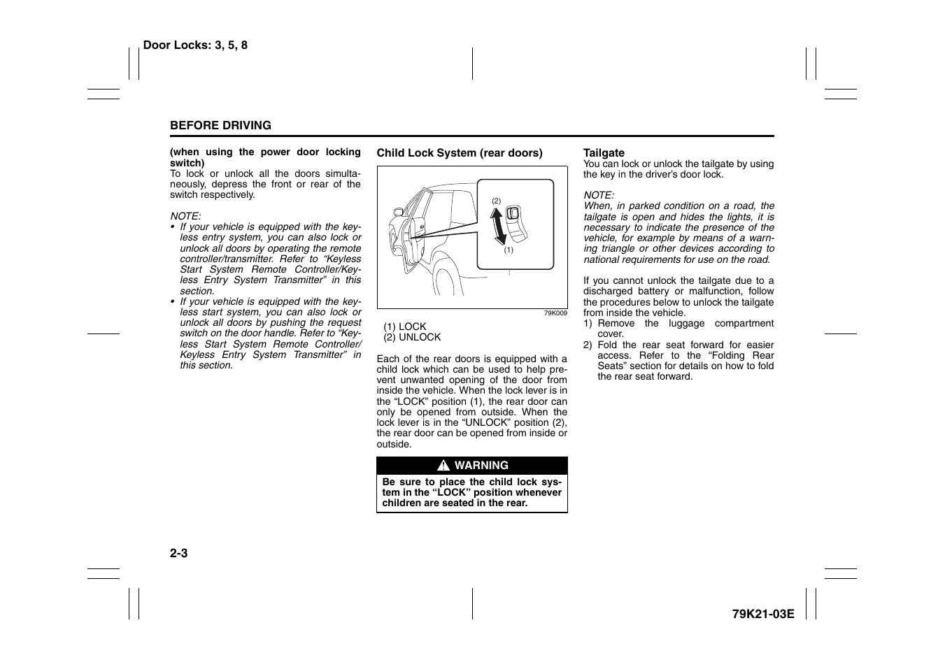 Suzuki 2010 Grand Vitara User Manual | Page 20 / 337