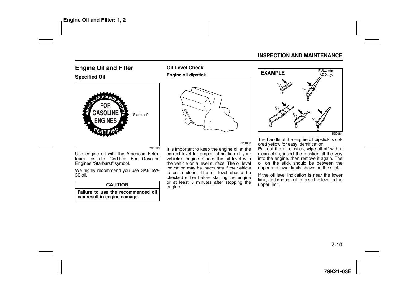 Engine oil and filter -10 | Suzuki 2010 Grand Vitara User Manual | Page 259 / 337