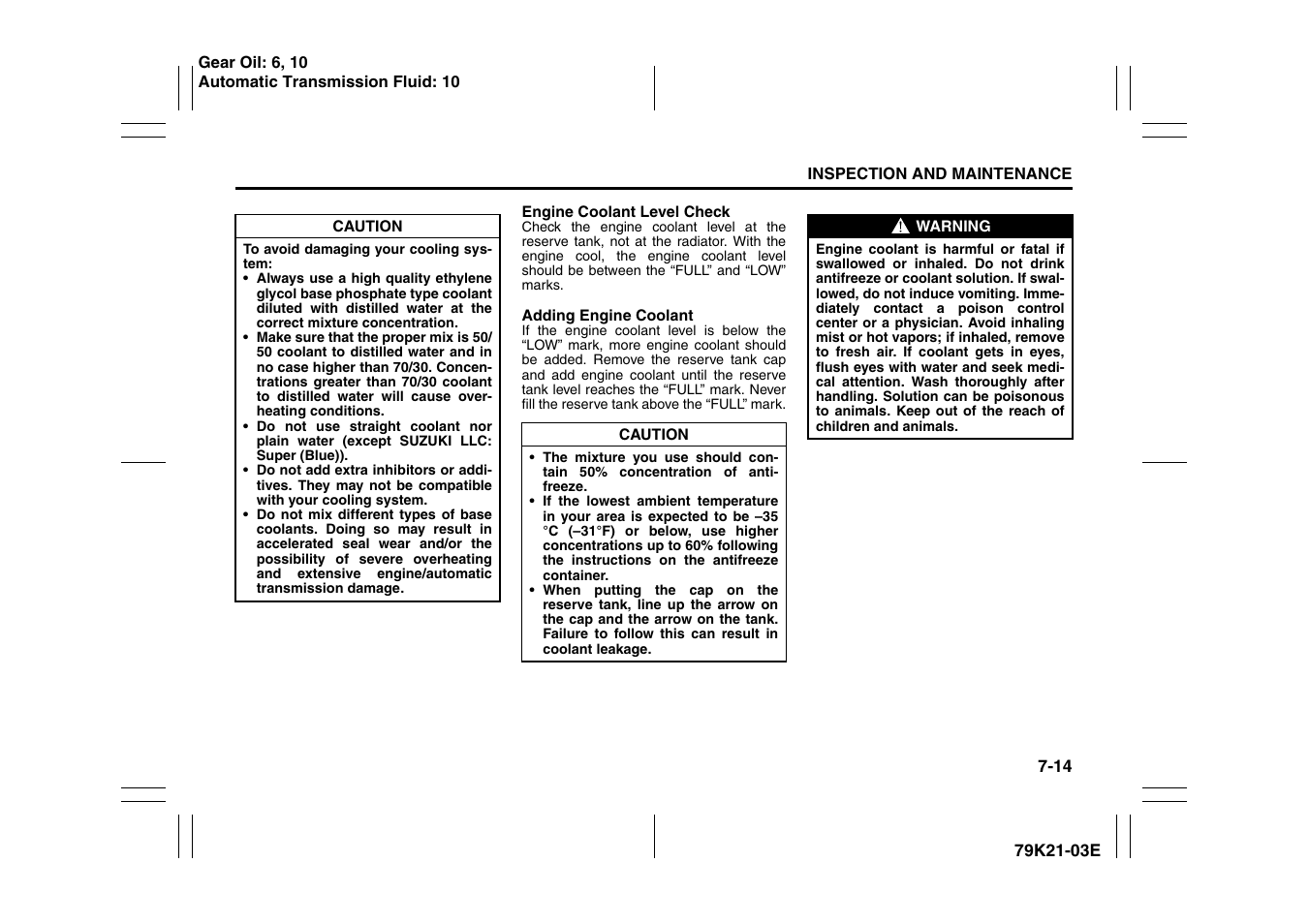 Suzuki 2010 Grand Vitara User Manual | Page 263 / 337