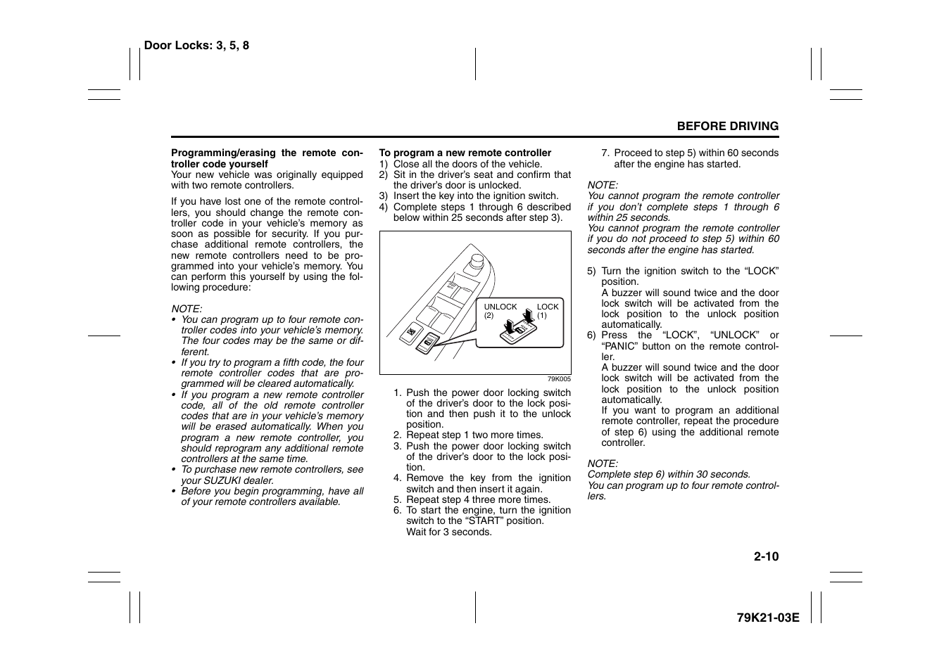 Suzuki 2010 Grand Vitara User Manual | Page 27 / 337