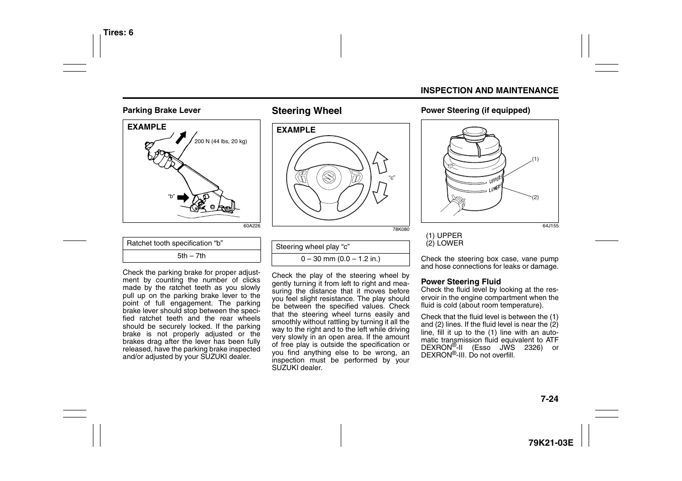 Steering wheel -24, Steering wheel | Suzuki 2010 Grand Vitara User Manual | Page 273 / 337