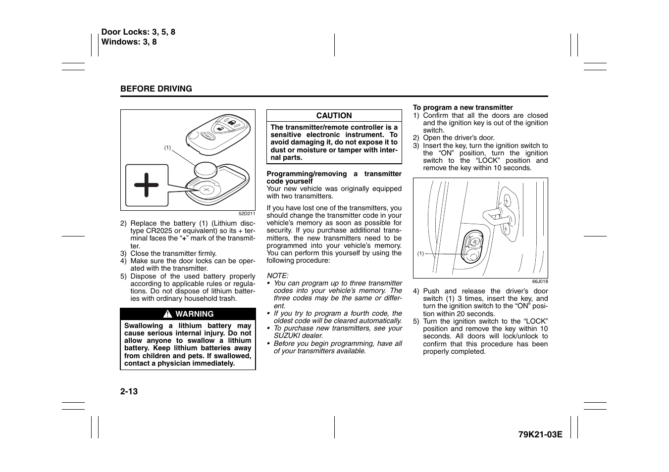 Suzuki 2010 Grand Vitara User Manual | Page 30 / 337