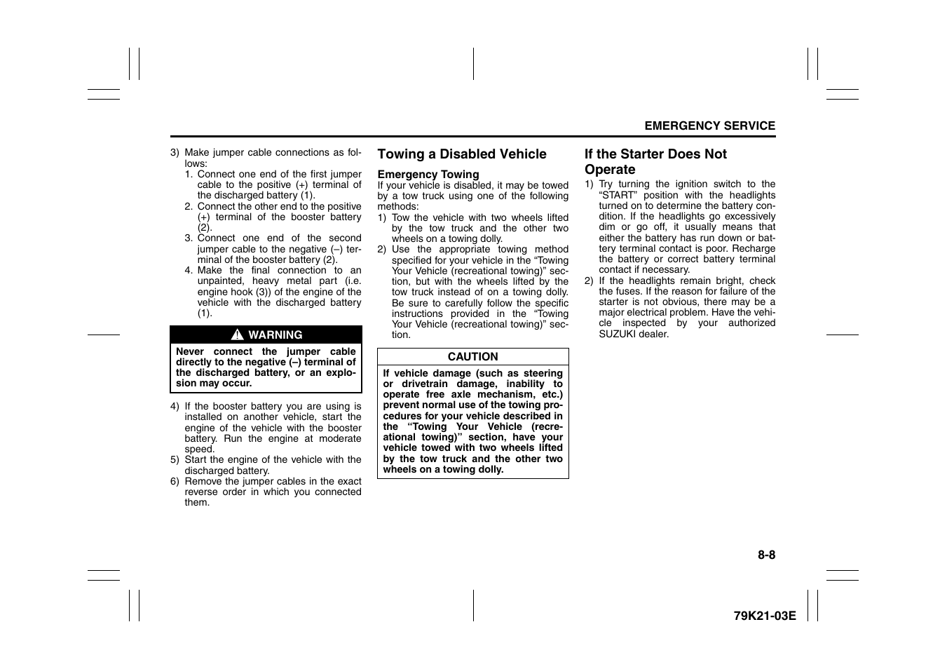 Suzuki 2010 Grand Vitara User Manual | Page 307 / 337