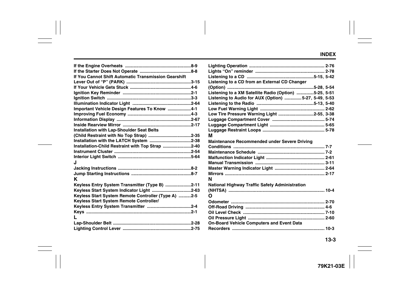 Suzuki 2010 Grand Vitara User Manual | Page 333 / 337