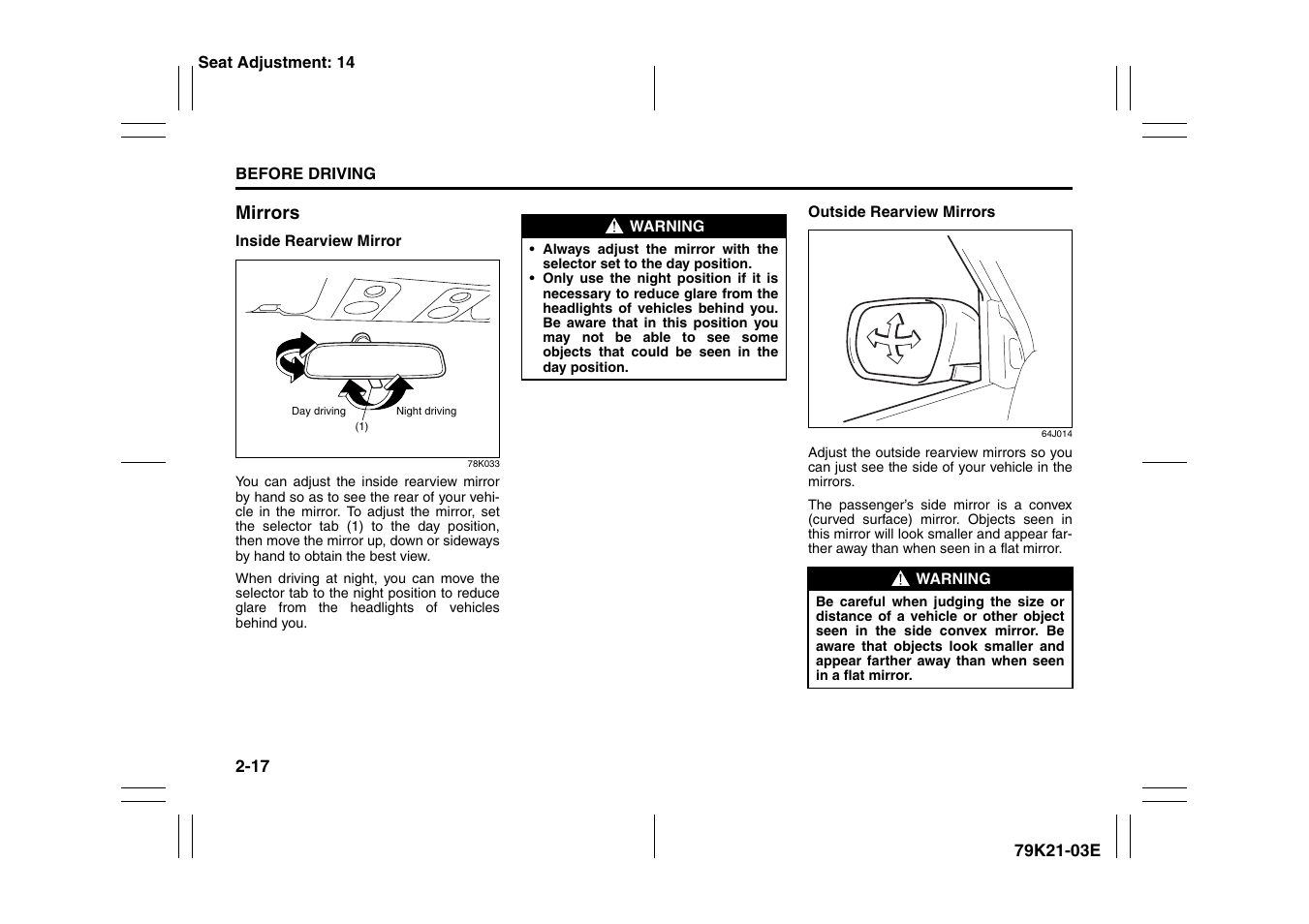 Suzuki 2010 Grand Vitara User Manual | Page 34 / 337