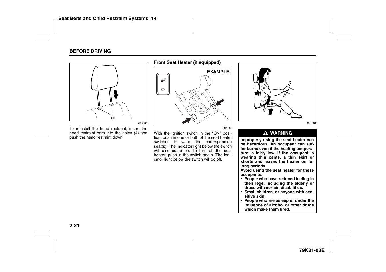 Suzuki 2010 Grand Vitara User Manual | Page 38 / 337