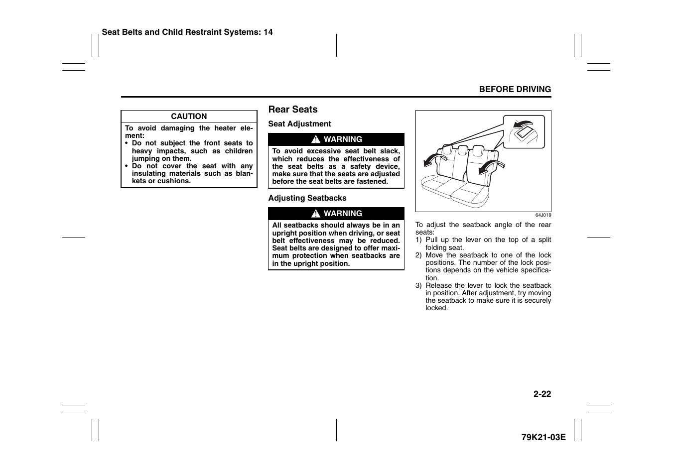 Suzuki 2010 Grand Vitara User Manual | Page 39 / 337