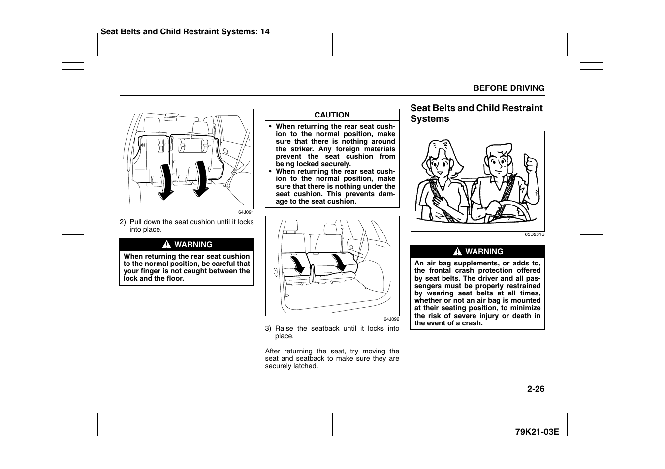 Suzuki 2010 Grand Vitara User Manual | Page 43 / 337