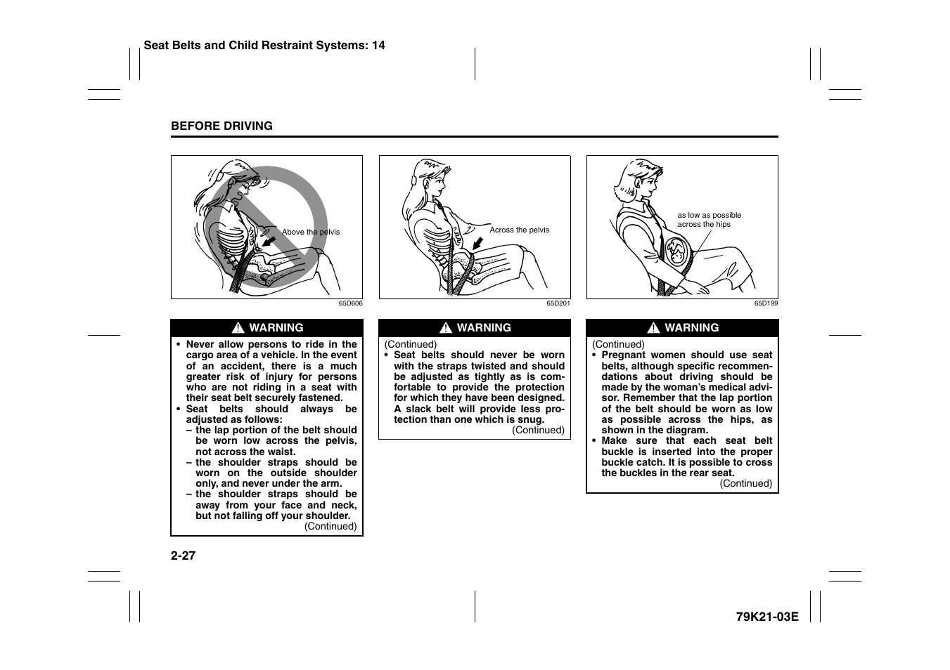 Suzuki 2010 Grand Vitara User Manual | Page 44 / 337