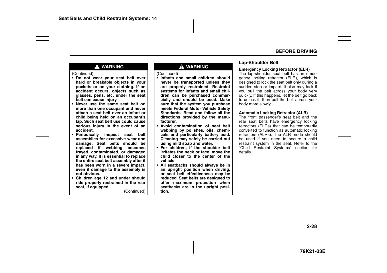 Suzuki 2010 Grand Vitara User Manual | Page 45 / 337