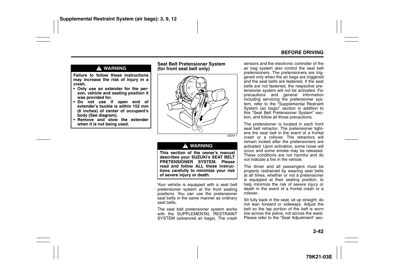 Suzuki 2010 Grand Vitara User Manual | Page 59 / 337