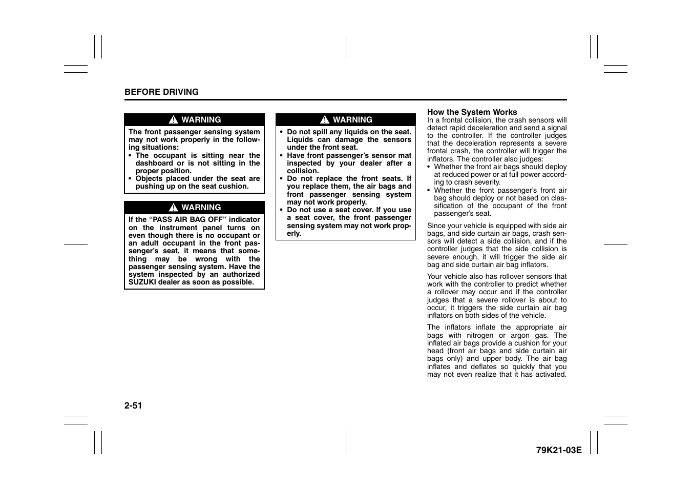 Suzuki 2010 Grand Vitara User Manual | Page 68 / 337