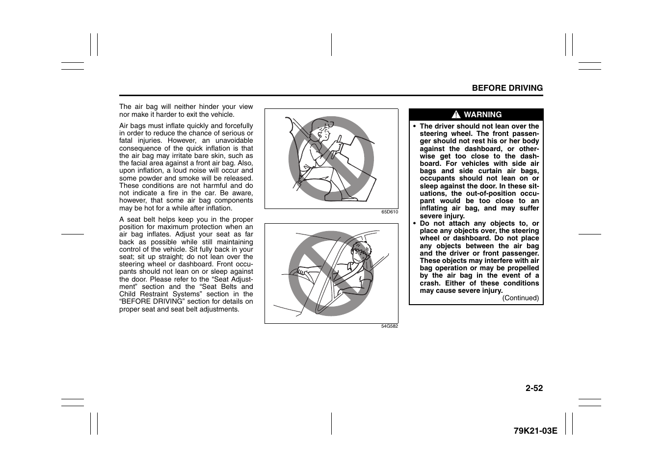 Suzuki 2010 Grand Vitara User Manual | Page 69 / 337