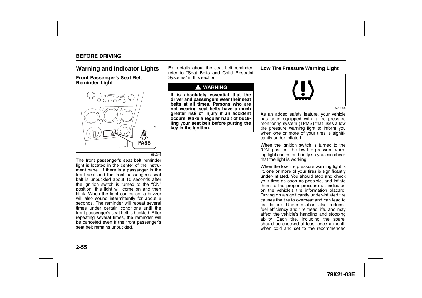 Suzuki 2010 Grand Vitara User Manual | Page 72 / 337