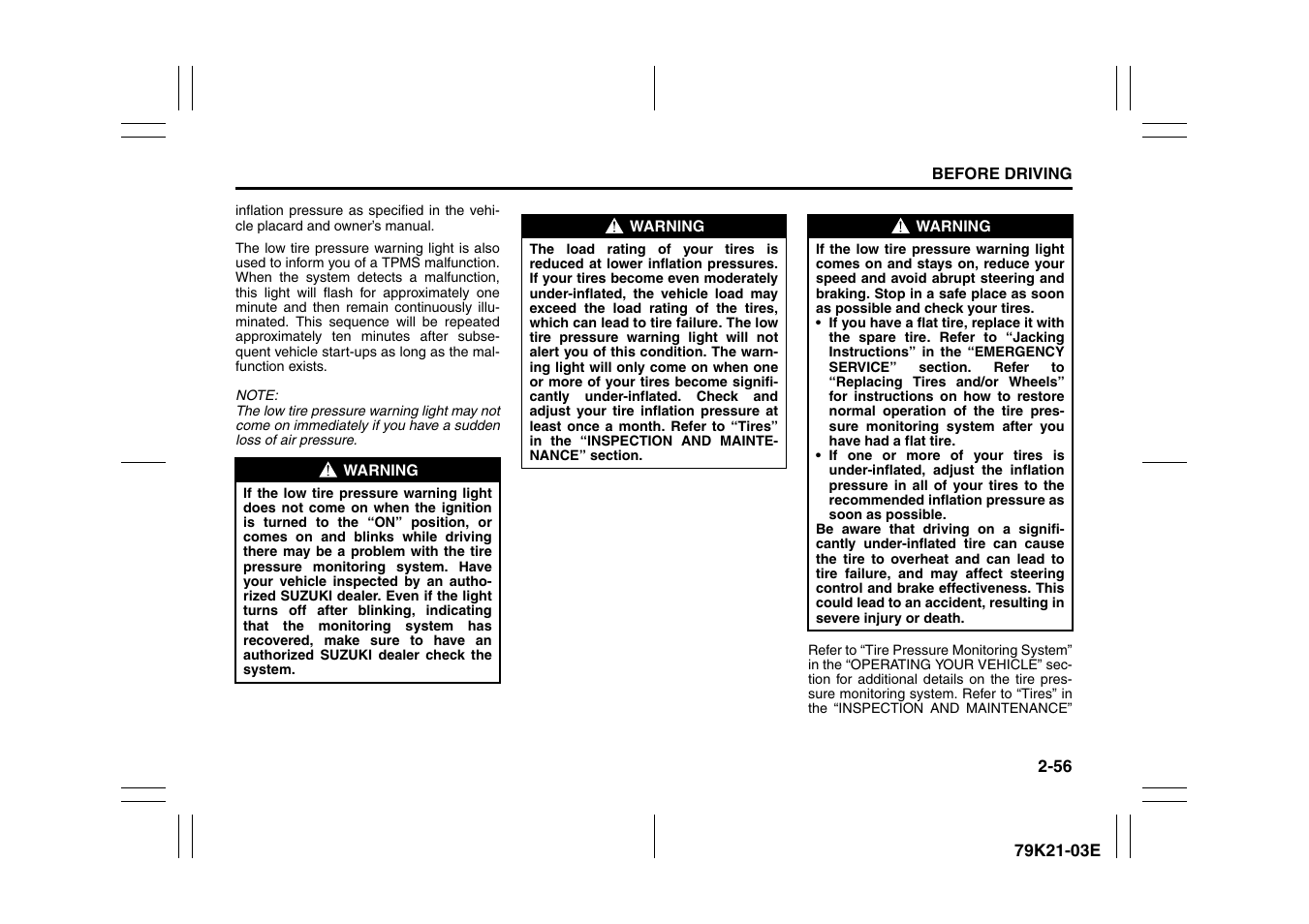 Suzuki 2010 Grand Vitara User Manual | Page 73 / 337