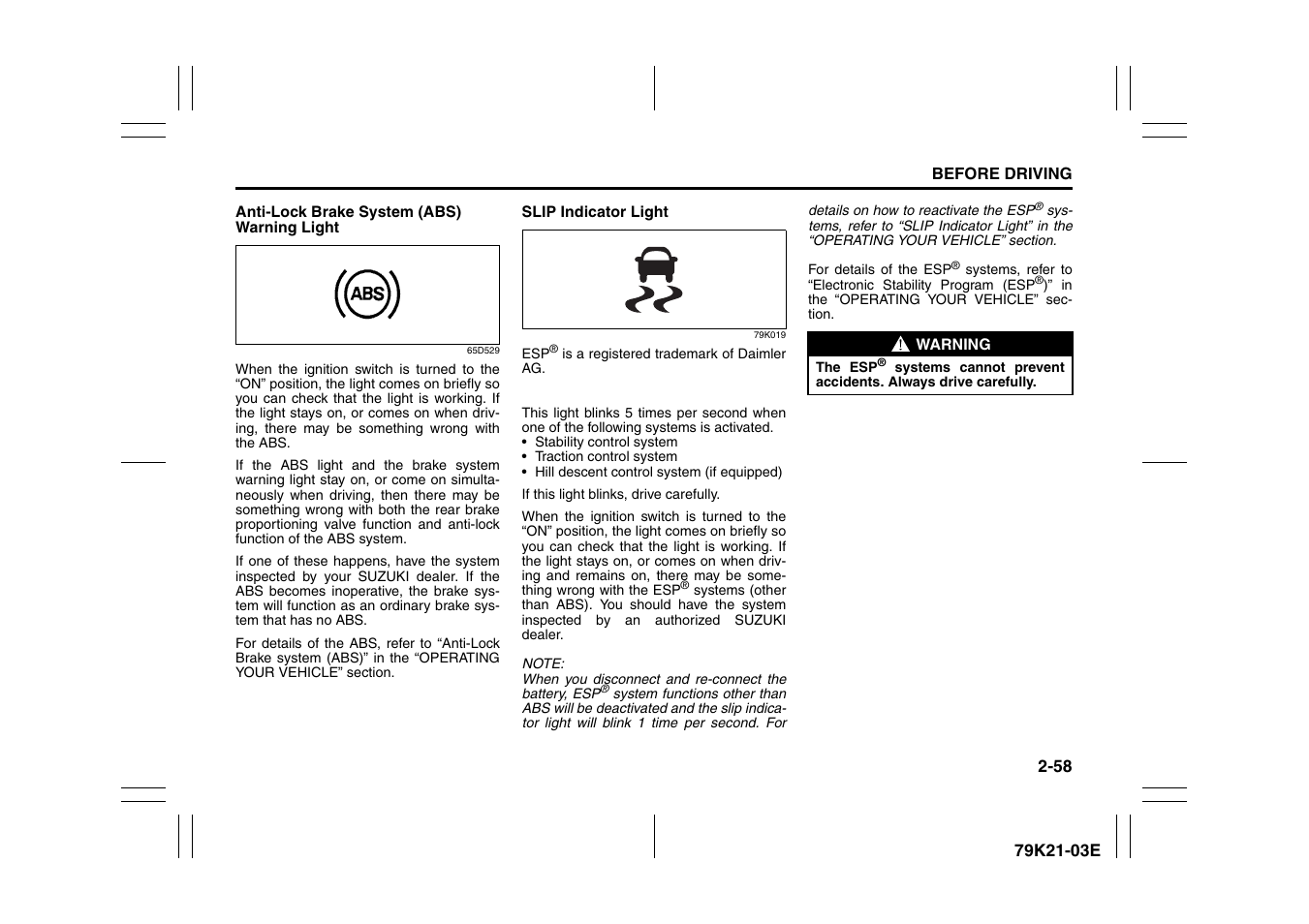 Suzuki 2010 Grand Vitara User Manual | Page 75 / 337