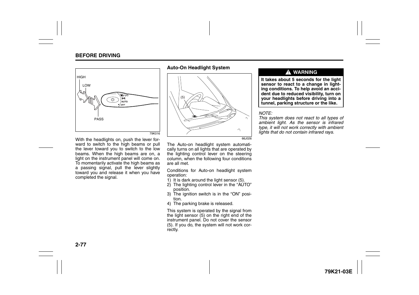 Suzuki 2010 Grand Vitara User Manual | Page 94 / 337