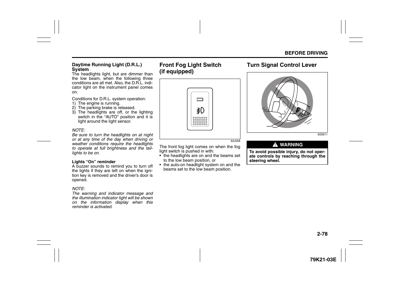 Suzuki 2010 Grand Vitara User Manual | Page 95 / 337